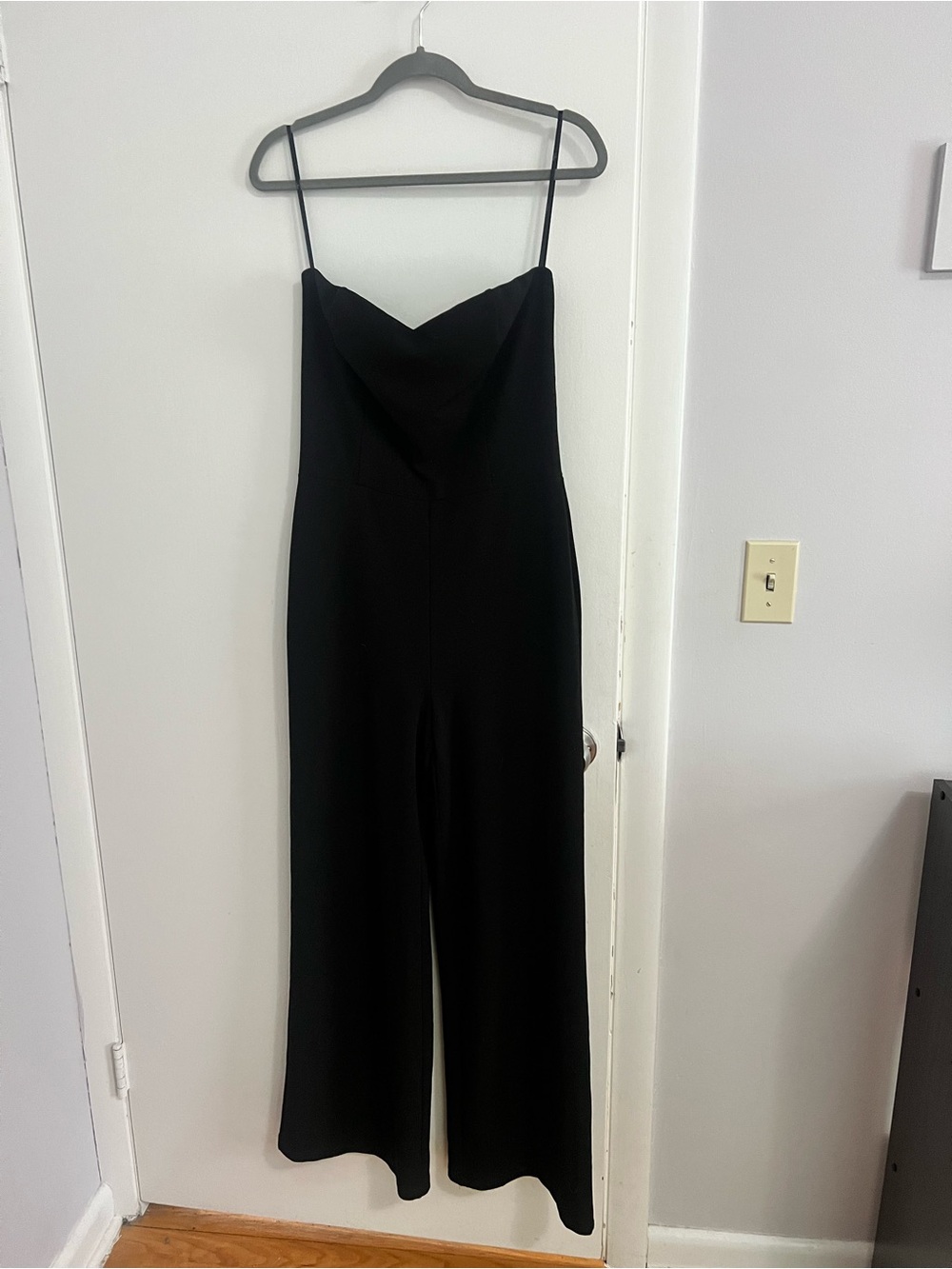 Classic Black Spaghetti-Strap Jumpsuit